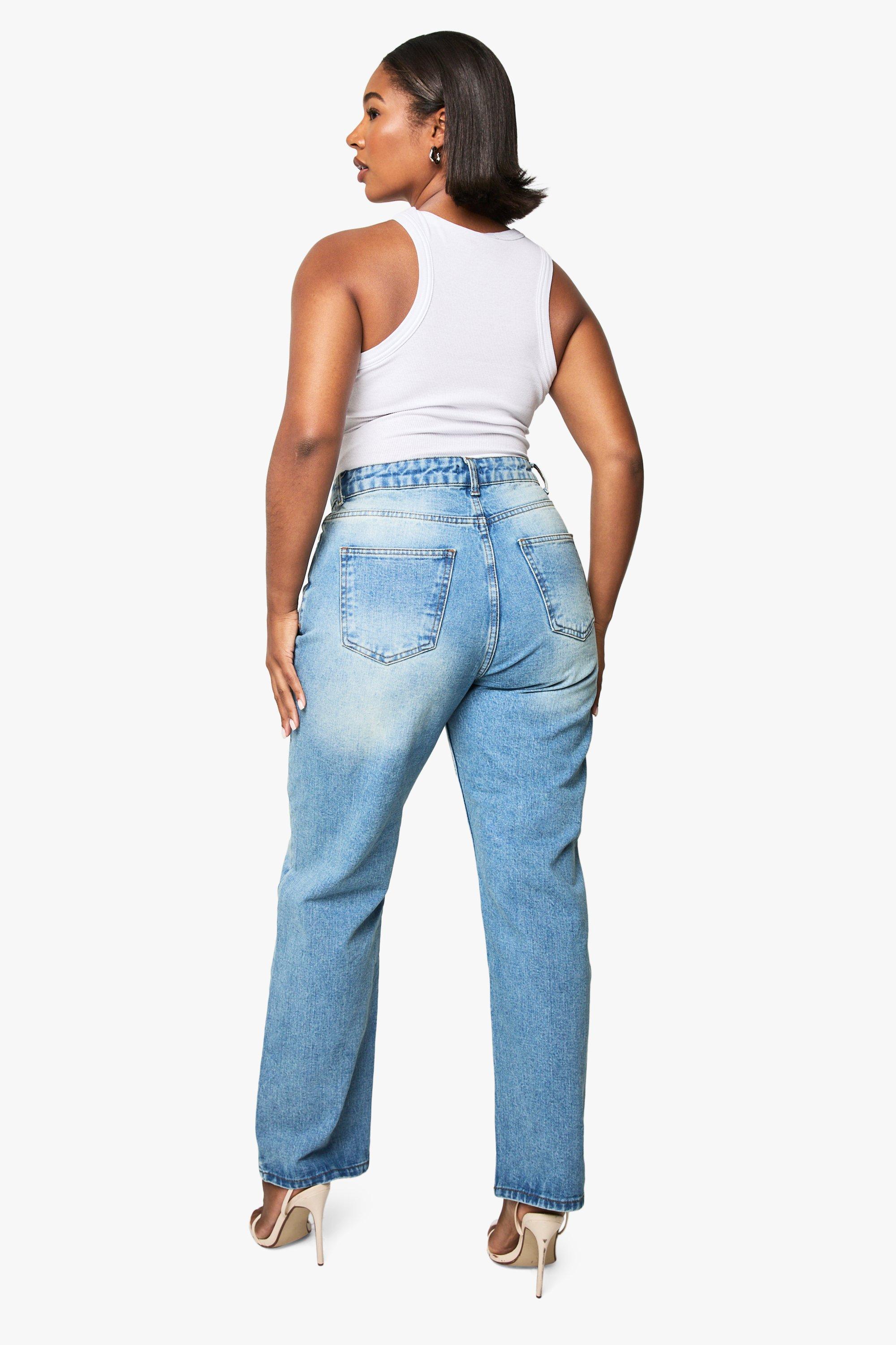 Jean droit grande taille femme hotsell